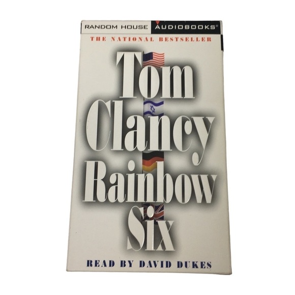 VINTAGE Audiobooks Books on Tape The Lion’s Game Tom Clancy Rainbow Six Set of 2 - Picture 9 of 16